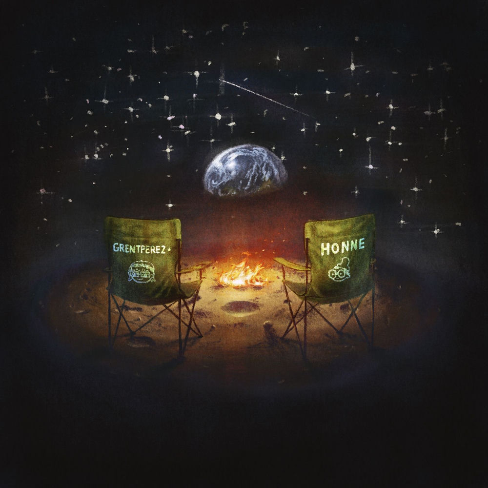 folding chairs on the moon