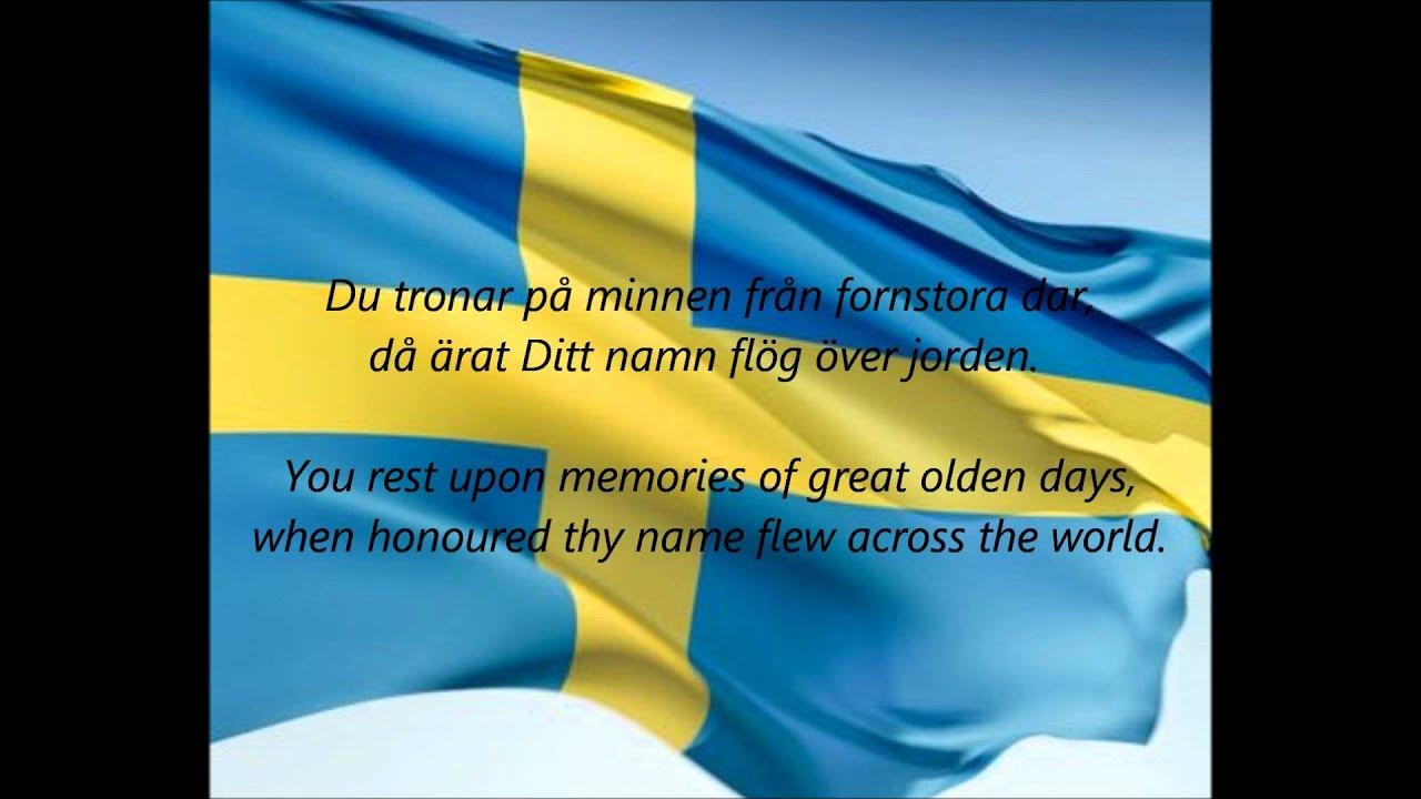 Swedish National Anthem - "Du Gamla, Du Fria" (SV/EN)