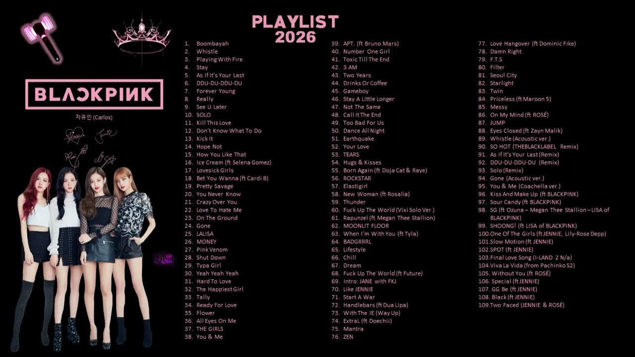 BLACKPINK (All Songs) "Playlist 2026"