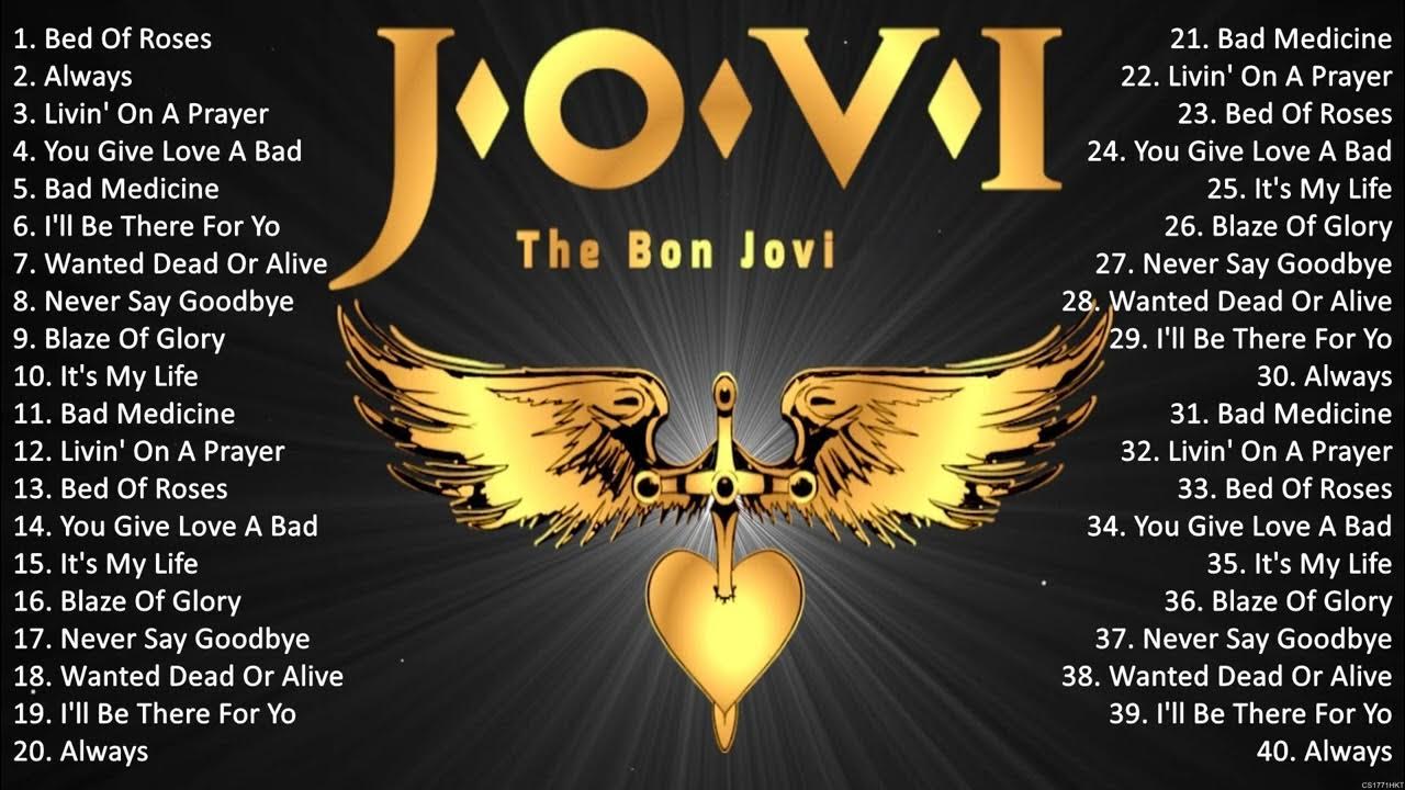 Bon Jovi Best Rock Songs Playlist Ever ~ Greatest Hits Of Full Album