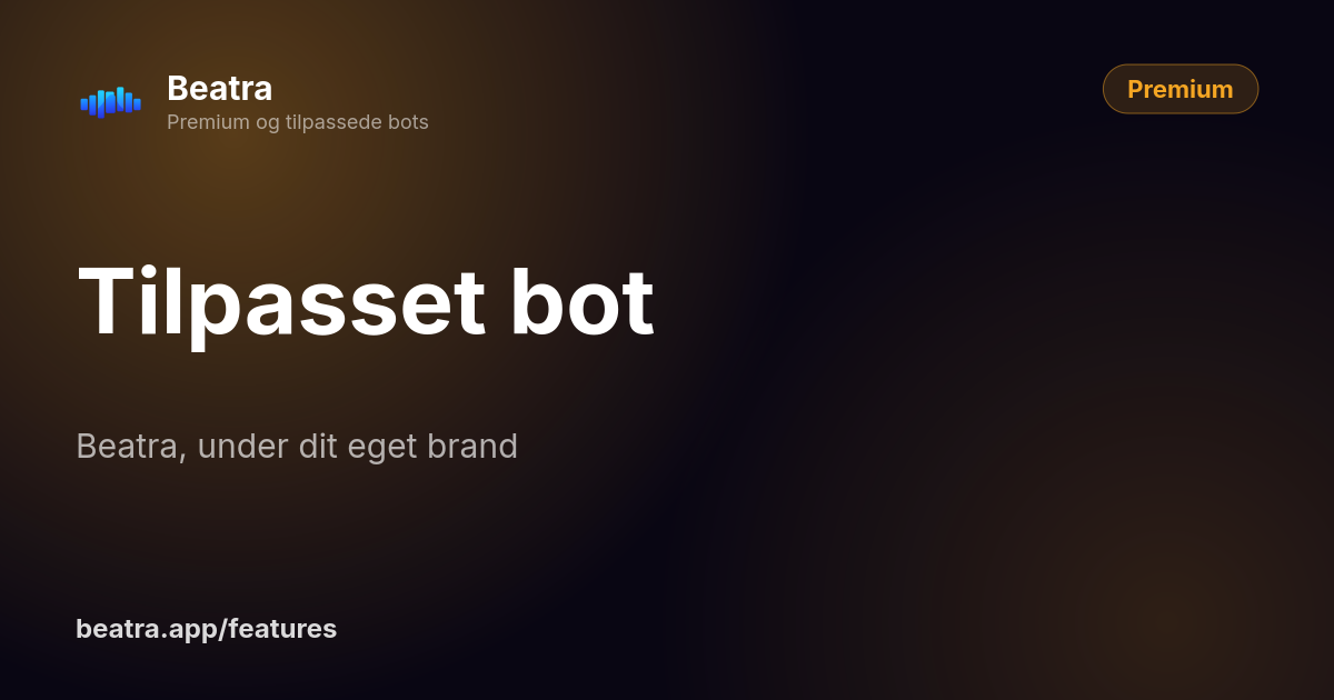 Tilpasset bot