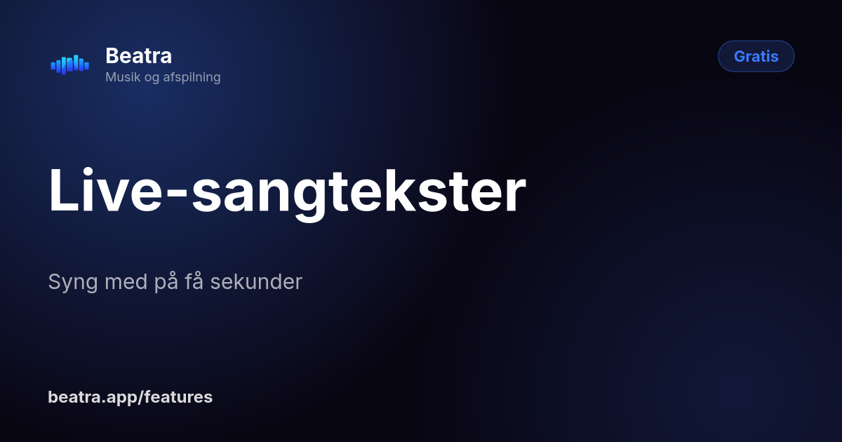 Live-sangtekster