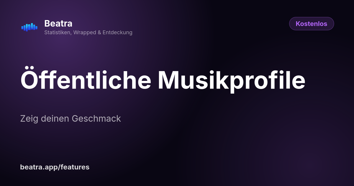Öffentliche Musikprofile