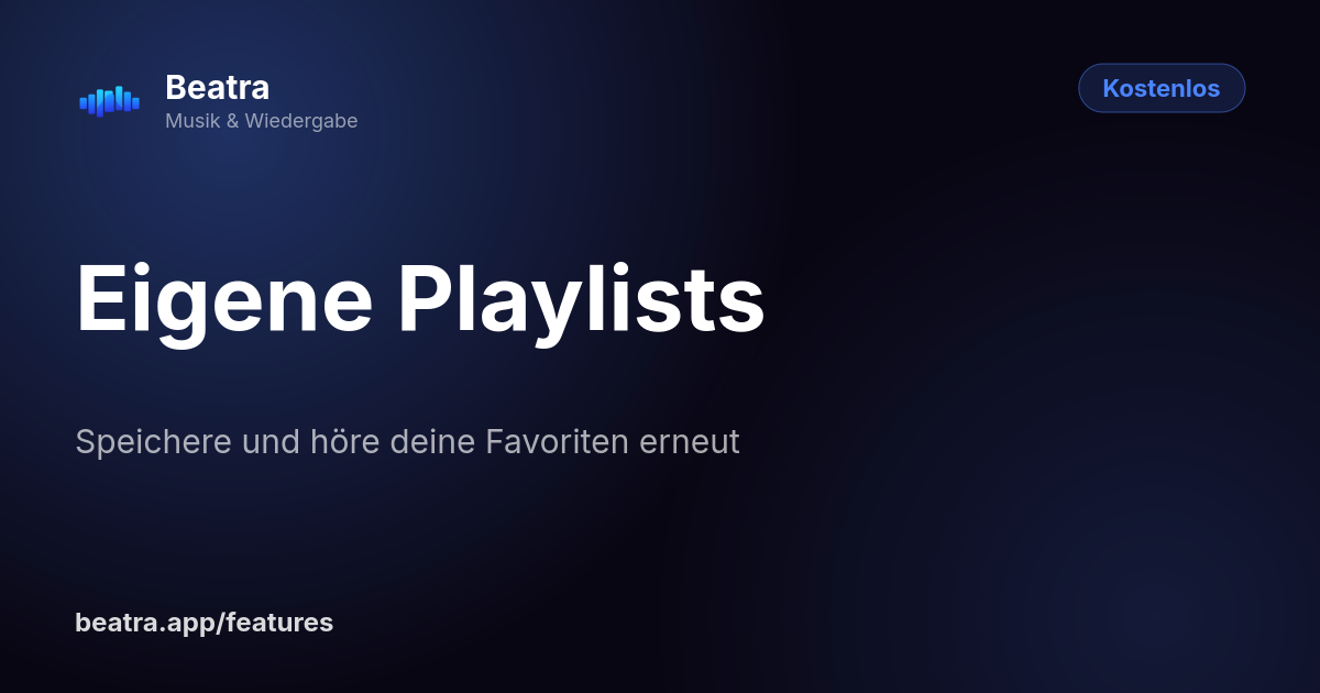 Eigene Playlists