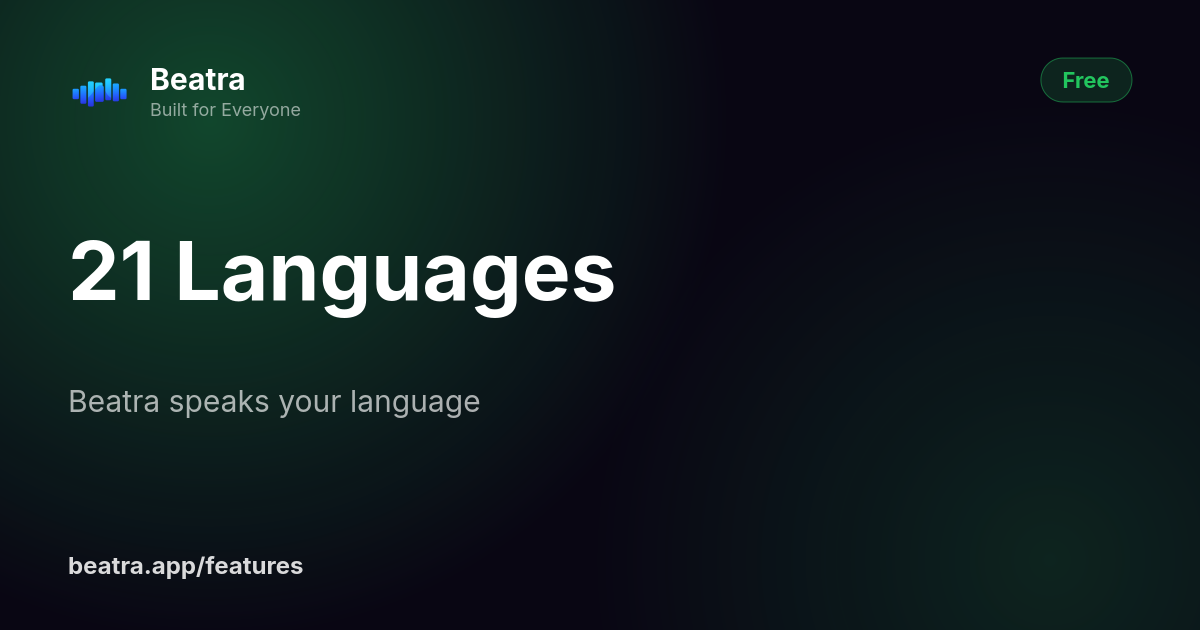 21 Languages