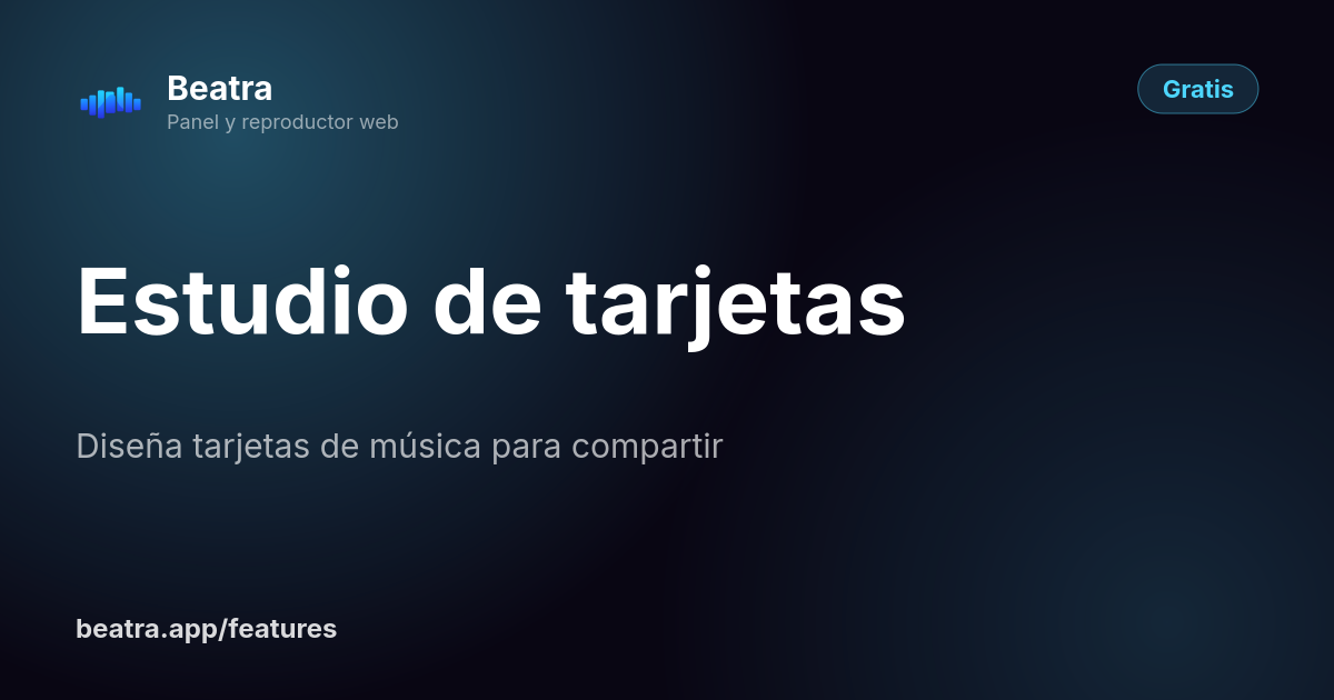 Estudio de tarjetas