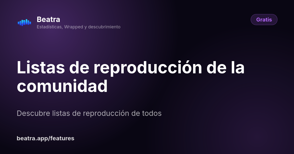 Listas de reproducción de la comunidad