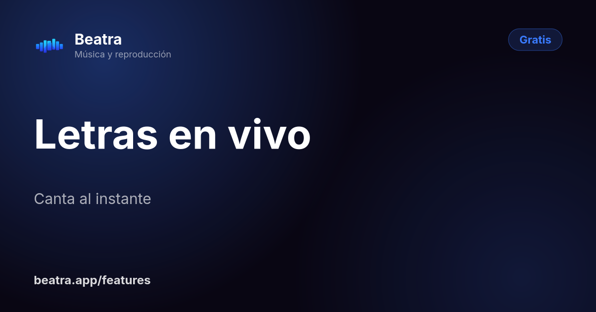 Letras en vivo