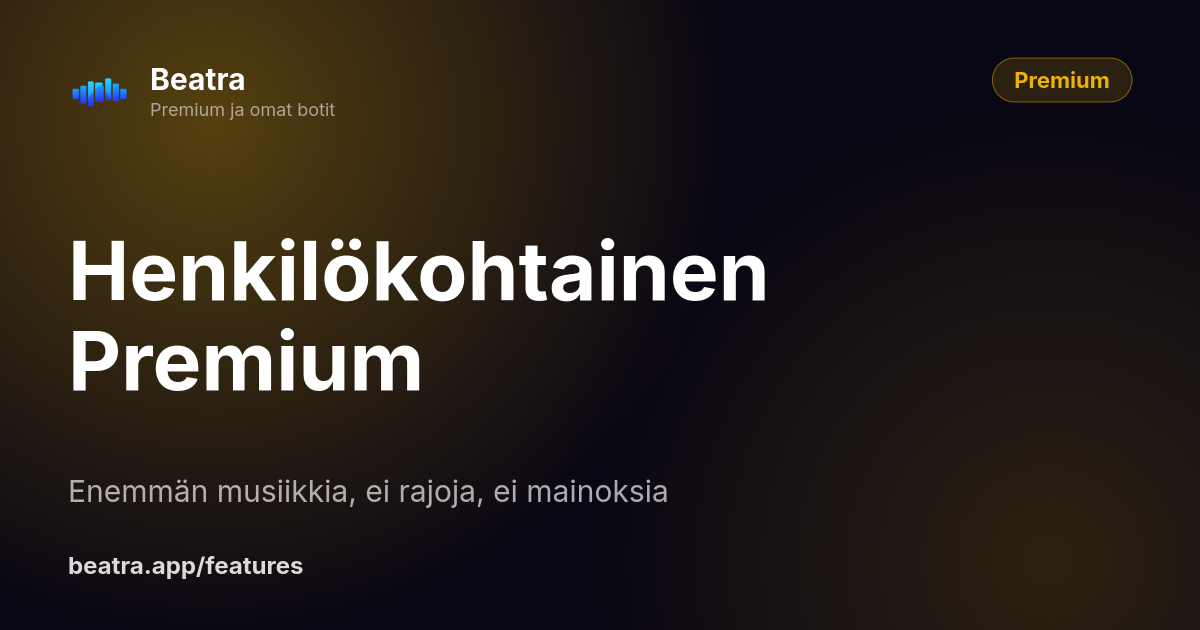 Henkilökohtainen Premium