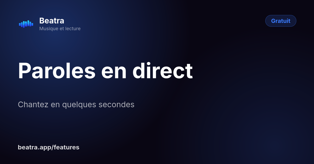 Paroles en direct
