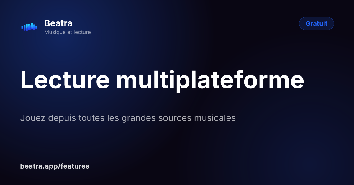 Lecture multiplateforme