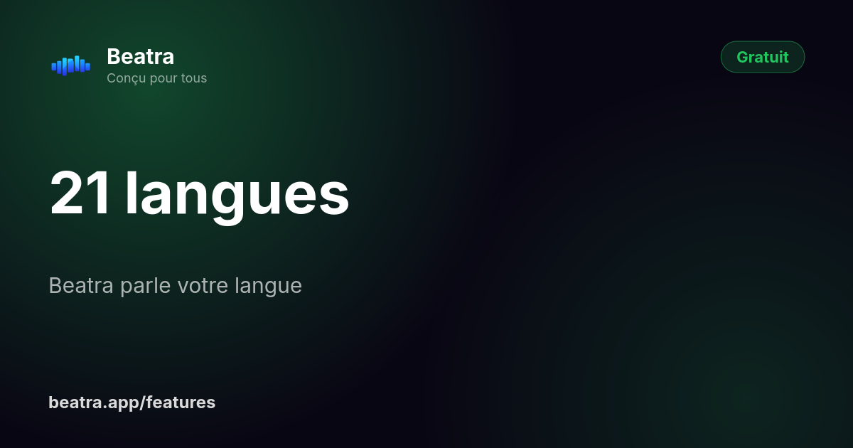 21 langues