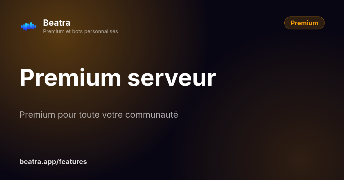 Premium serveur