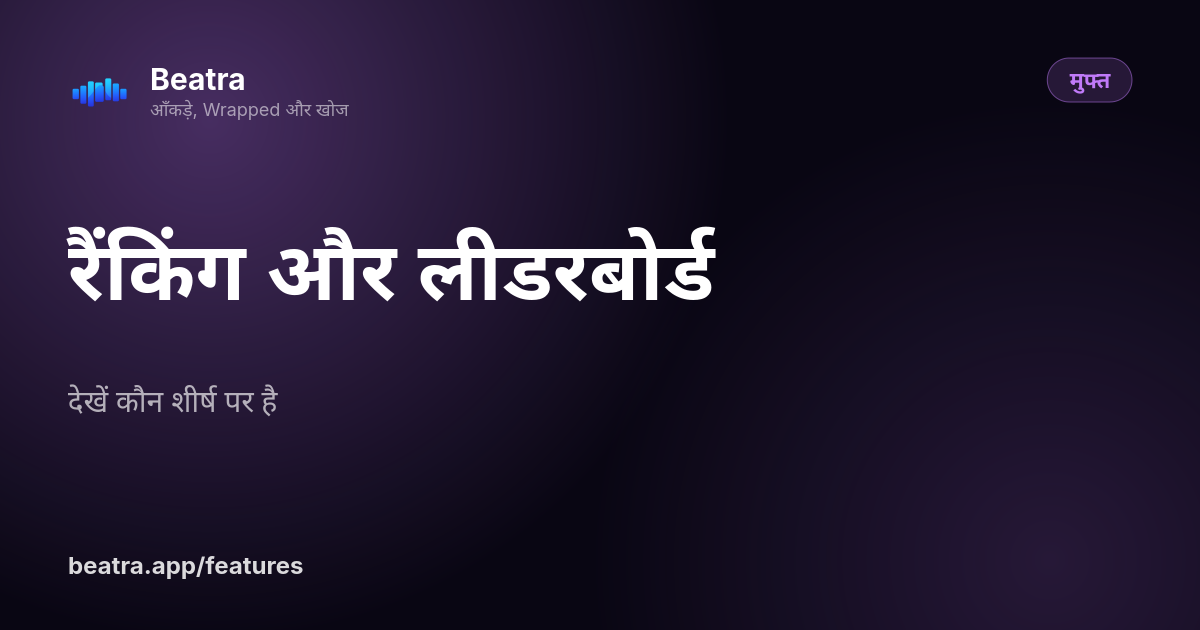 रैंकिंग और लीडरबोर्ड