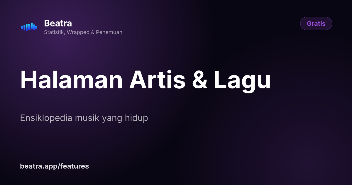 Halaman Artis & Lagu