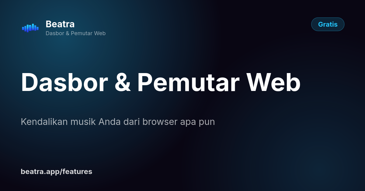 Dasbor & Pemutar Web
