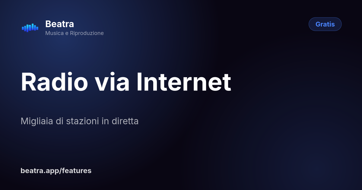 Radio via Internet