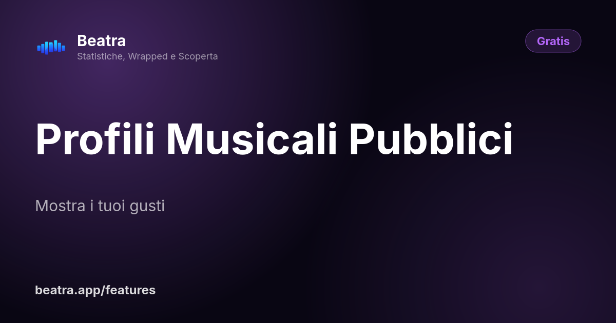 Profili Musicali Pubblici