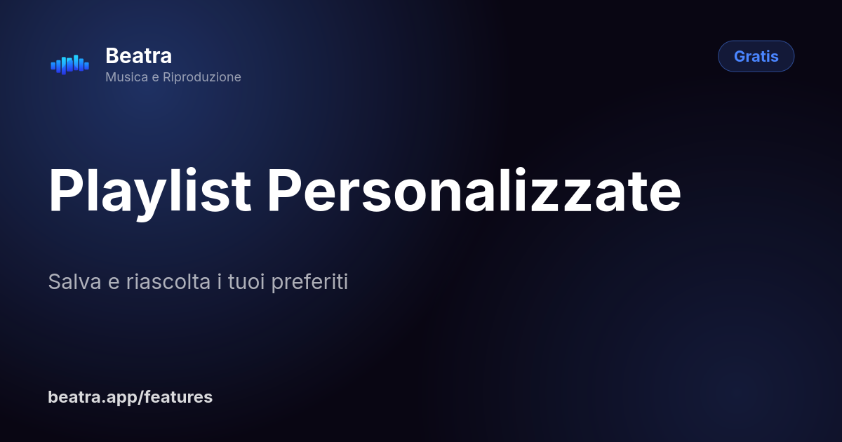 Playlist Personalizzate