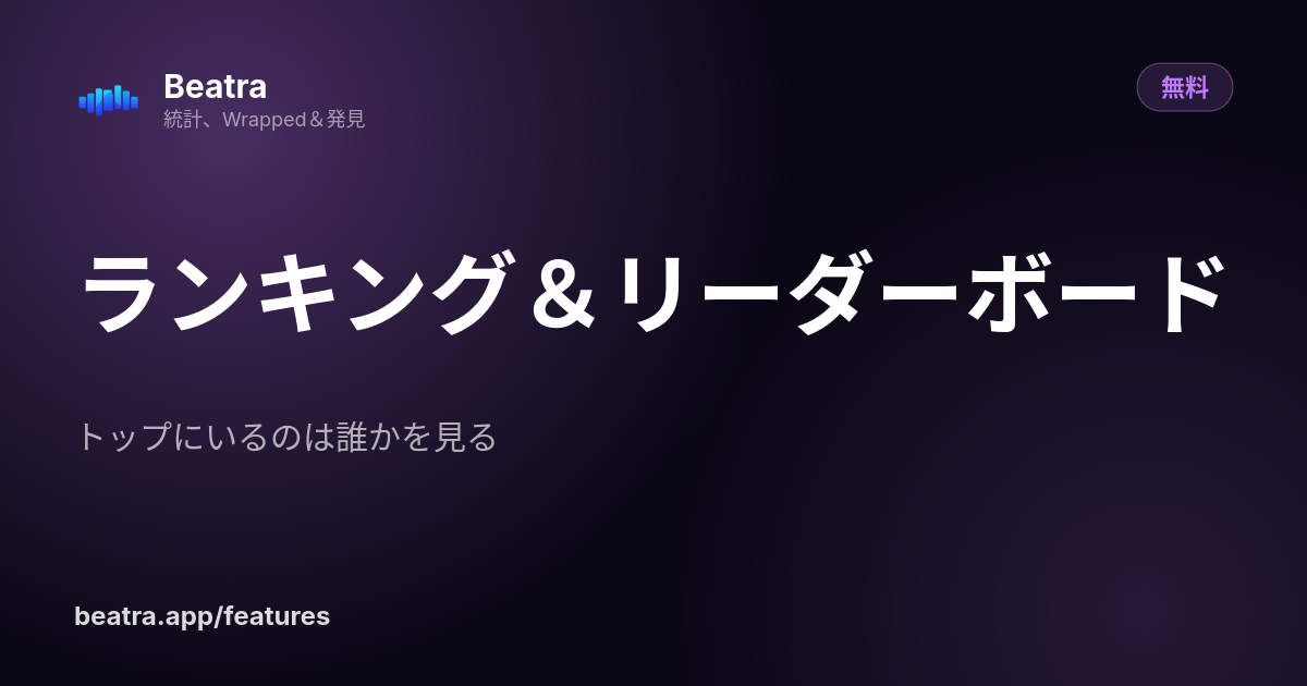 ランキング&リーダーボード
