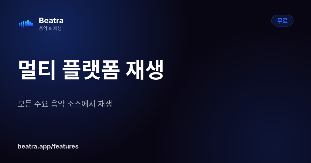 멀티 플랫폼 재생