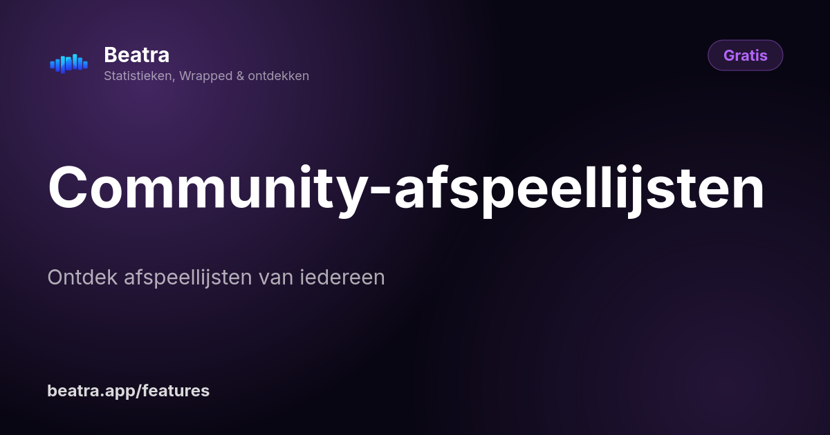 Community-afspeellijsten