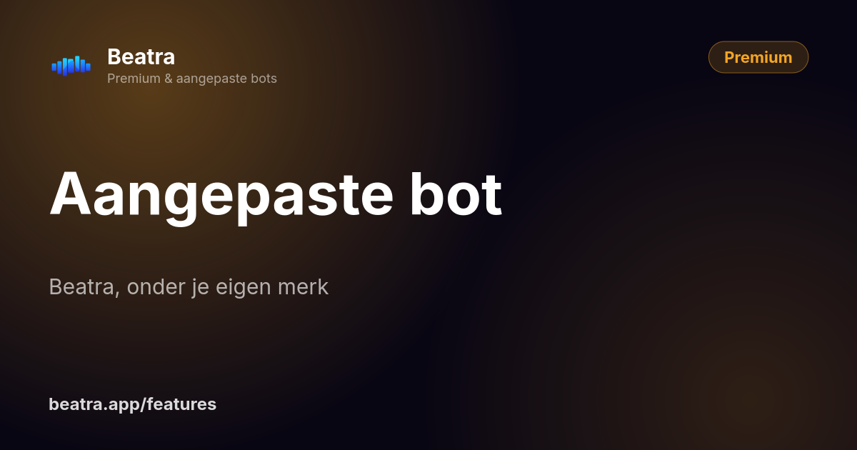 Aangepaste bot