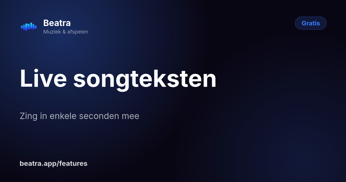 Live songteksten