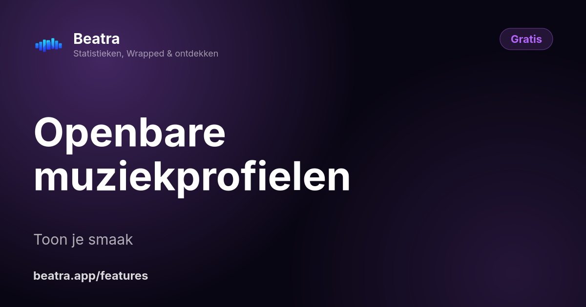 Openbare muziekprofielen