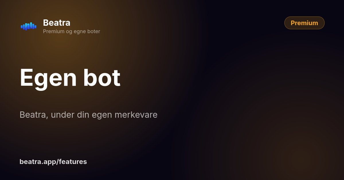 Egen bot