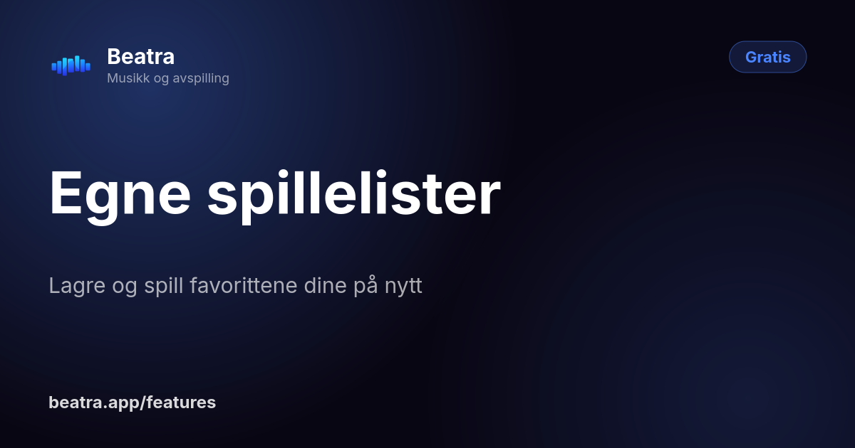 Egne spillelister