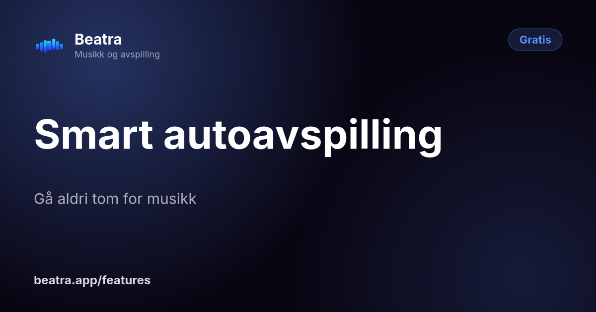 Smart autoavspilling