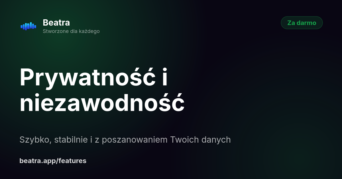 Prywatność i niezawodność