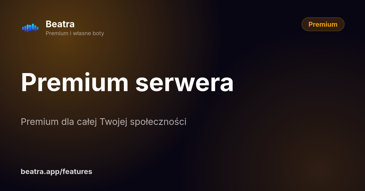 Premium serwera