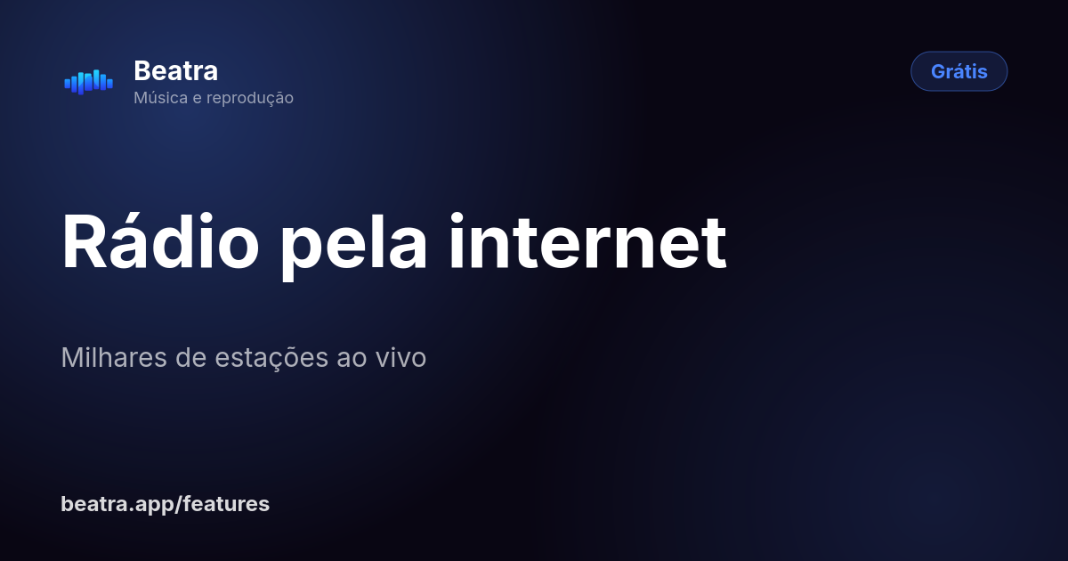 Rádio pela internet