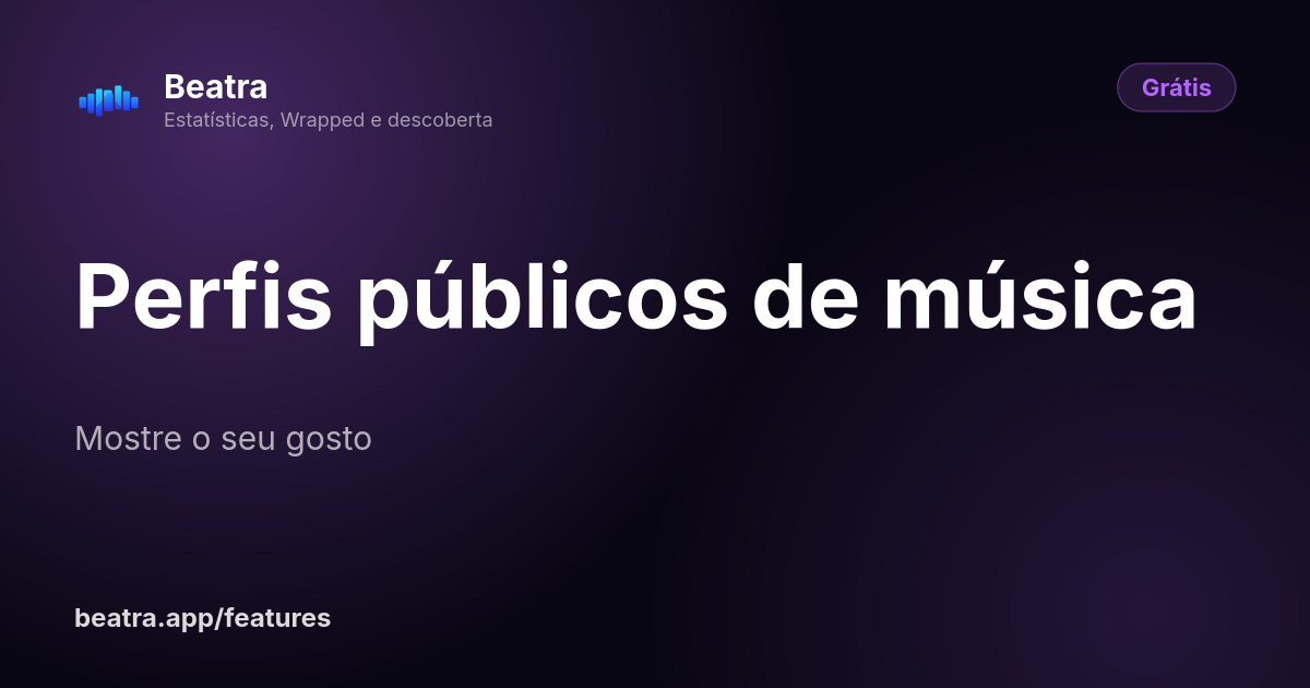 Perfis públicos de música