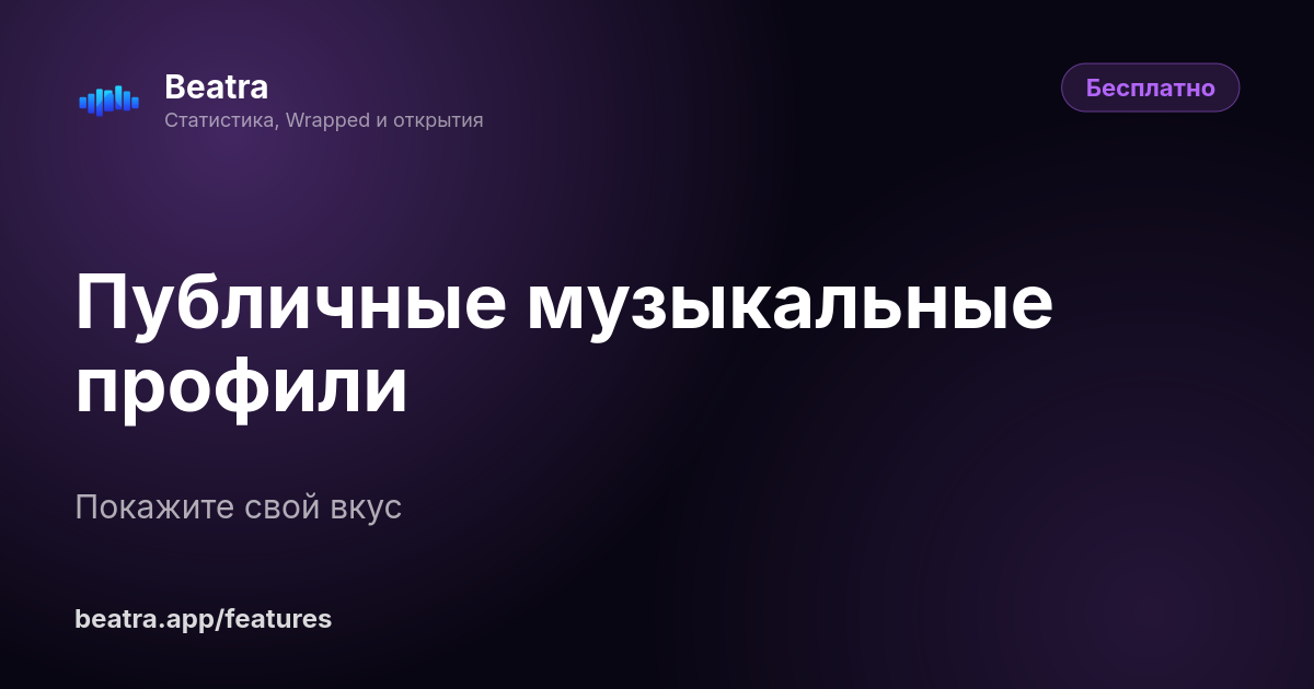 Публичные музыкальные профили