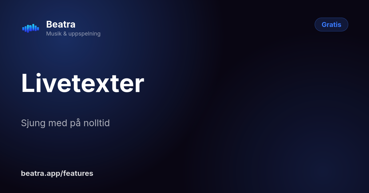 Livetexter