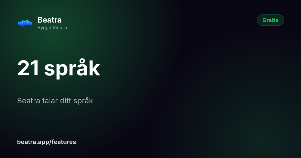 21 språk
