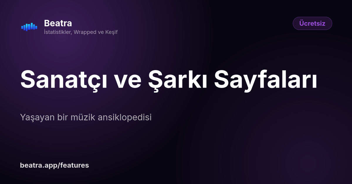 Sanatçı ve Şarkı Sayfaları