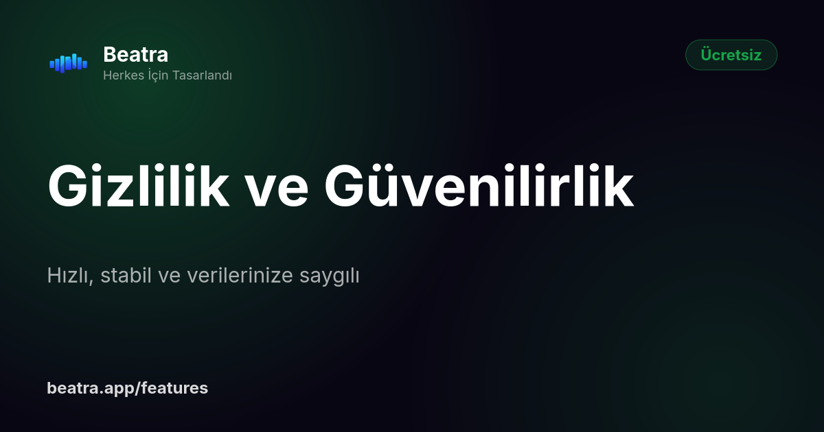 Gizlilik ve Güvenilirlik